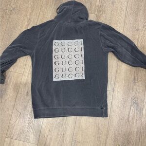 Independent Gucci Men's Charcoal Hoodie Sweater